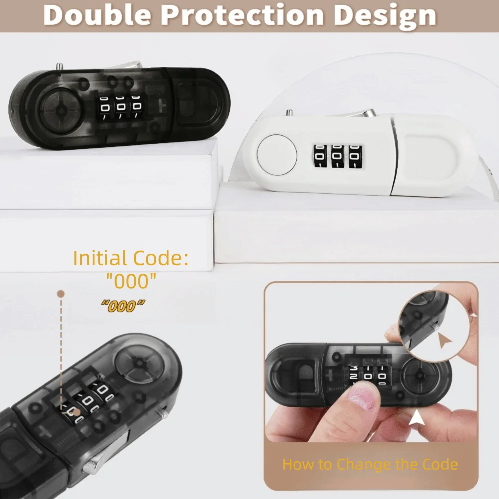 Fashion Anti-theft Drawer Password Lock Multi-function Plastic Cabinet Lock DIY Cabinet Door Safety Lock Drawers