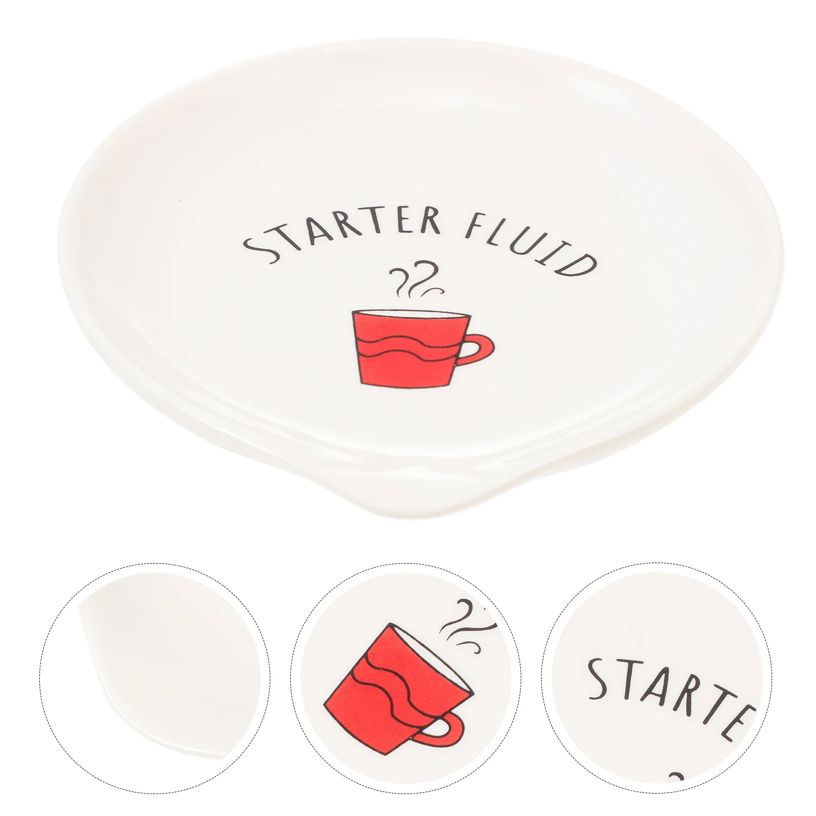 

Elegant Ceramic Spoon Rest Multi-Function Utensil Holder Convenient Scoop Rest Kitchen Dining Accessory Convenient Spoon Holder