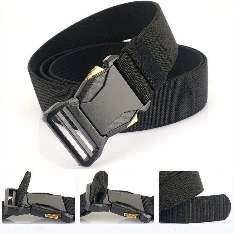 Herren-Gürtel, modischer Business-Taktikgürtel, multifunktionaler elastischer Gürtel für Outdoor-Sportarten, Golf-Dekoration für Herren und Damen – Detail 6