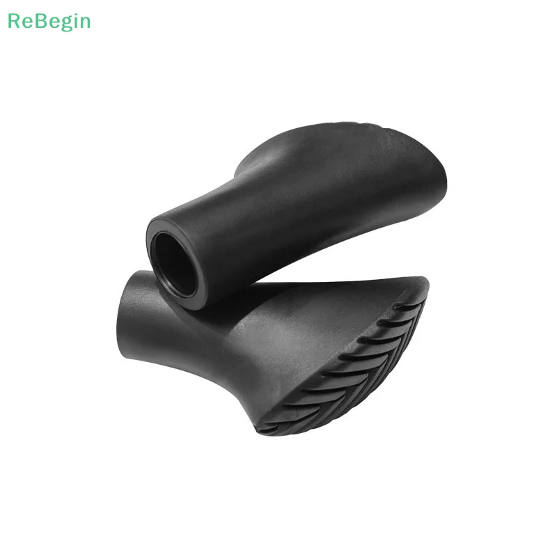 2PCS Trekking Poles Cane Tip Protector TPR Rubber Pad Buffer Replacement Tip Hiking Mountaineering Non-Slip Rubber Sleeve