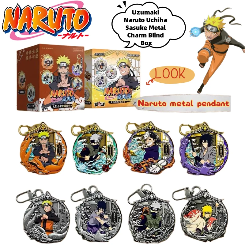 

Naruto Uzumaki Naruto Uchiha Sasuke Gaara 2D Cartoon Metal Charm Blind Box Anime Periphery Creative Fridge Magnet Blind Bag Gift
