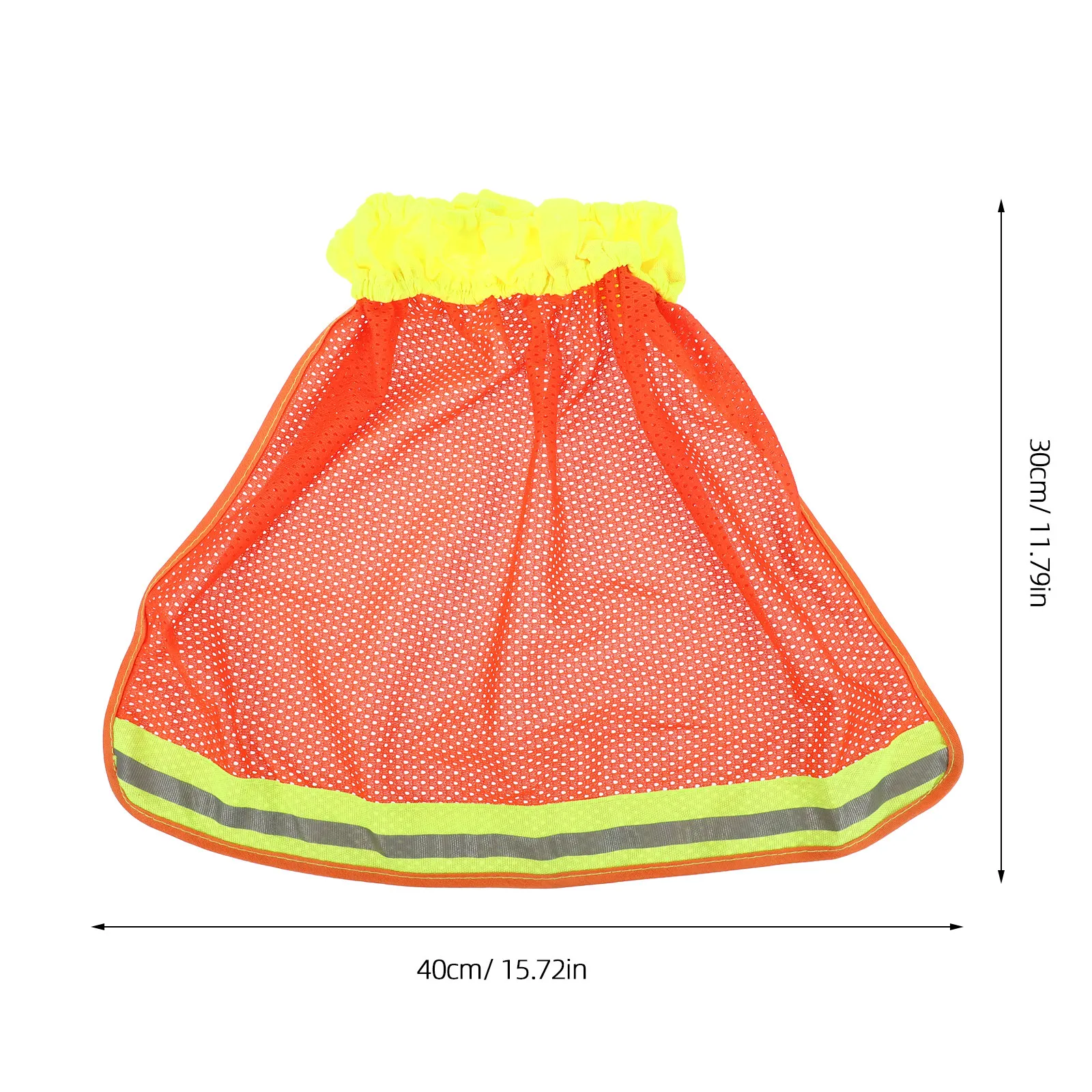 2Pcs Reflective Stripe Hardhat Cover Mesh Sun Shade Neck Shield High Visibility Cover Outdoor Work Protection