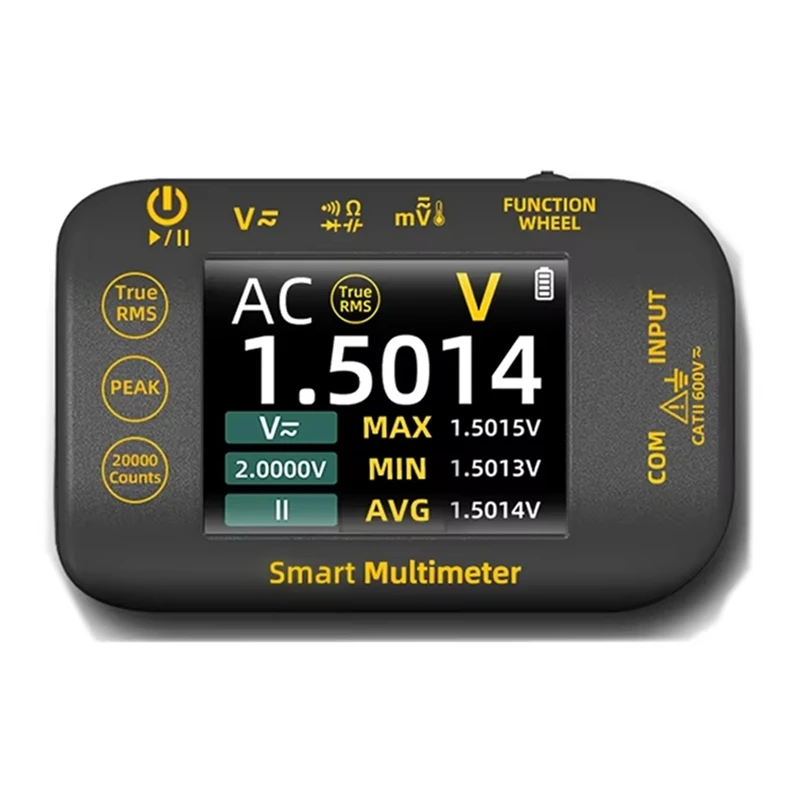 ABBO-S40 Mini Digital Multimeter Rechargeable High Precision Photovoltaic Multimeter True RMS 20000 Count Voltage Tester