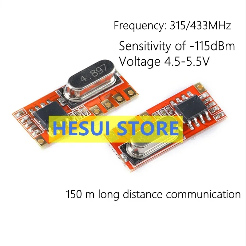 LR35B LR45B 315/433MHz wireless remote control receiving module superheterodyne