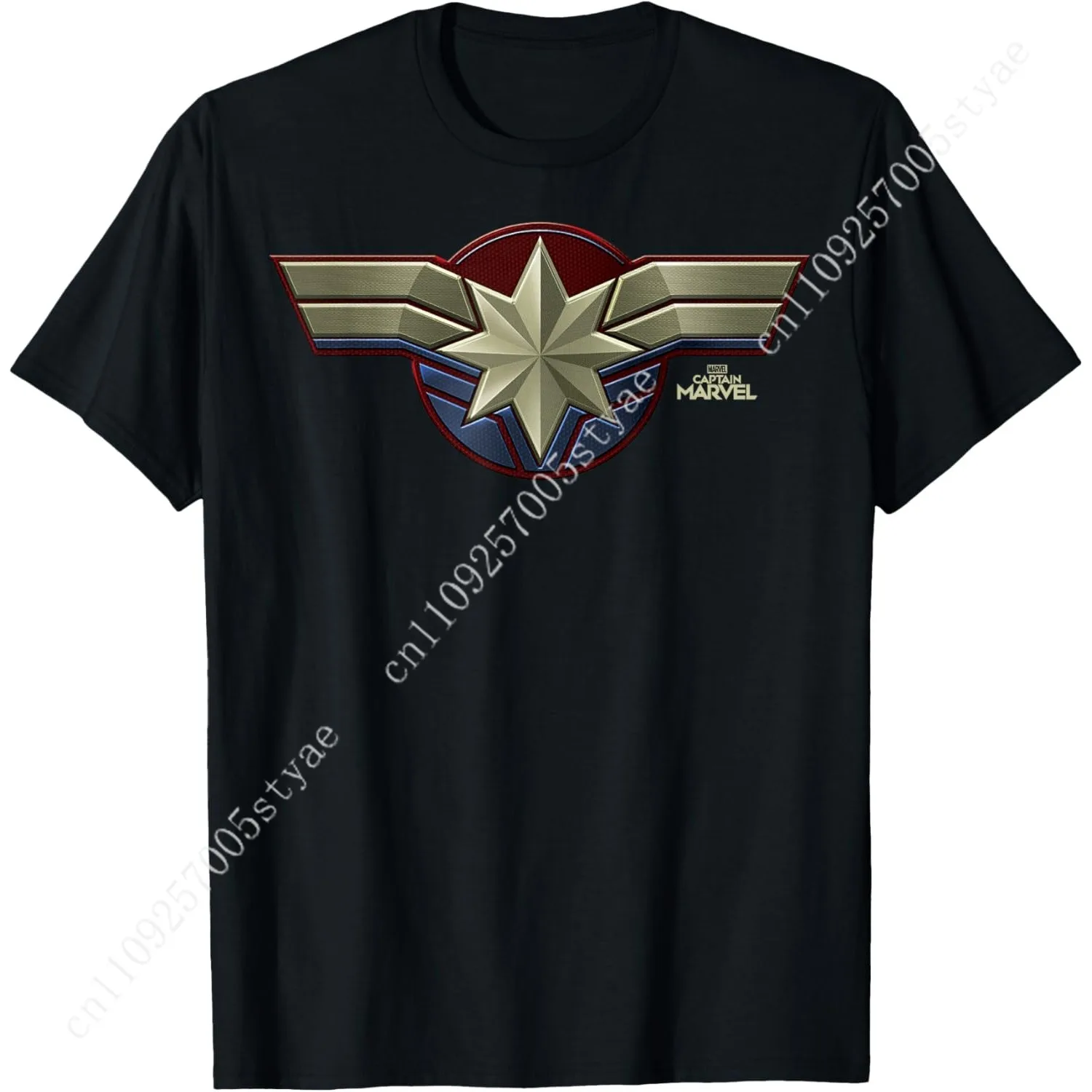 

Marvel Captain Marvel Movie Chest Symbol Graphic T-Shirt T-Shirt Cosplay