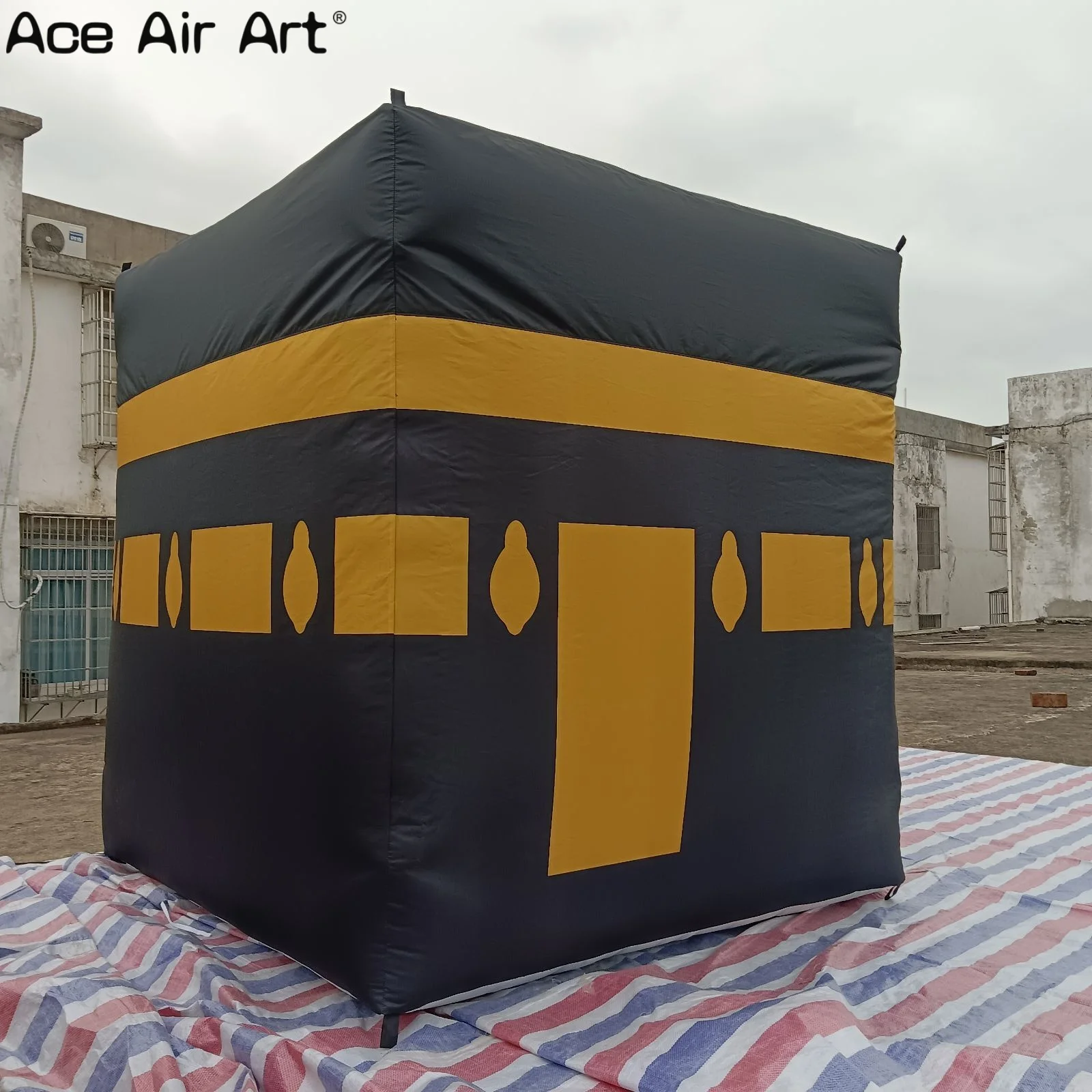 야외 이벤트 및 모임을 위한 맞춤형 텐트 풍선 돔 커버, 이슬람 축제 및 축하를 위한 거대한 풍선 Kaaba