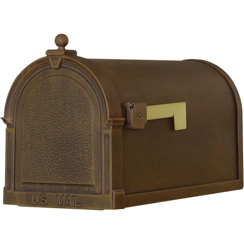 

Почтовый ящик Berkshire Curbside — медно-алюминиевый почтовый ящик для крепления на стойку — SCB-1015-CP