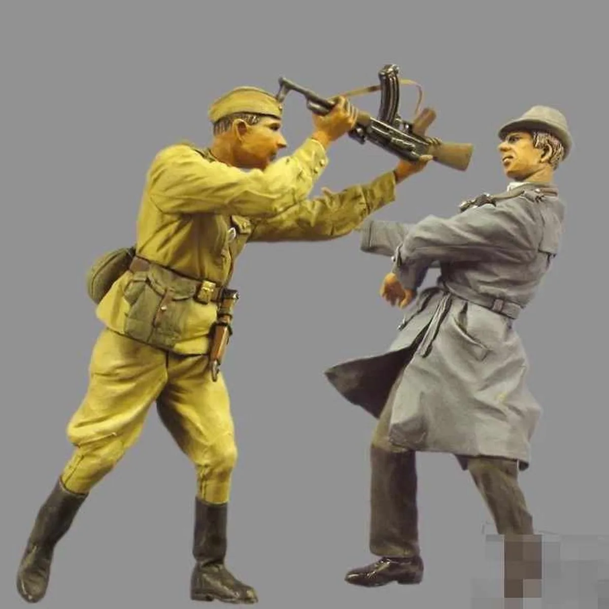 1/35 Resin unpainted model kit, military theme, Soviet soldiers with rebel civilians unassembled and unpainted GK