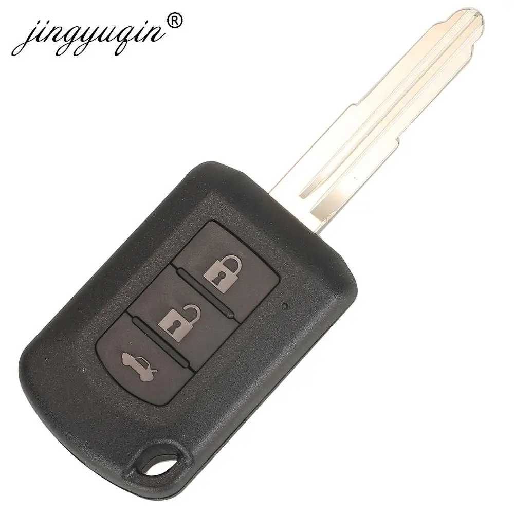 jingyuqin P/N: 6370B943 FOB 3 Buttons Key For 2010-2019 Mitsubishi Lancer l200 433Mhz ID46 Car Remote Head Key Control J166E