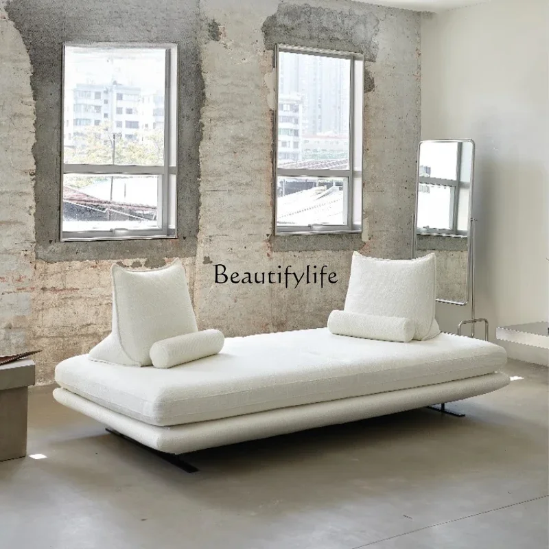 

pg46Sofa small apartment movable backrest simple living room fabric combination