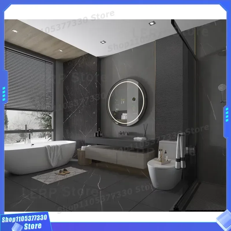 Modern Android Smart Mirror with WiFi Touch Screen and Lighting for Home Bathroom Bathnology Intelligent Glass Display