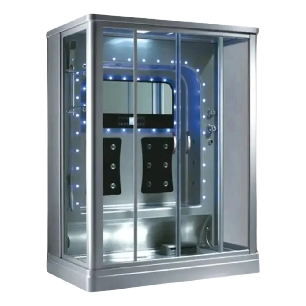 

1390X950X2200mm Bathroom Wall Against Steam Shower Enclosure Mult-Functional Computer Control Wet Sauna Room 7048A