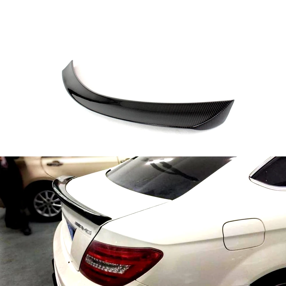 

Suitable for Mercedes-benz C-Class W204 2D C63 AMG 2008-2014 JCSPORTLINE carbon fiber W204 rear trunk spoiler wings