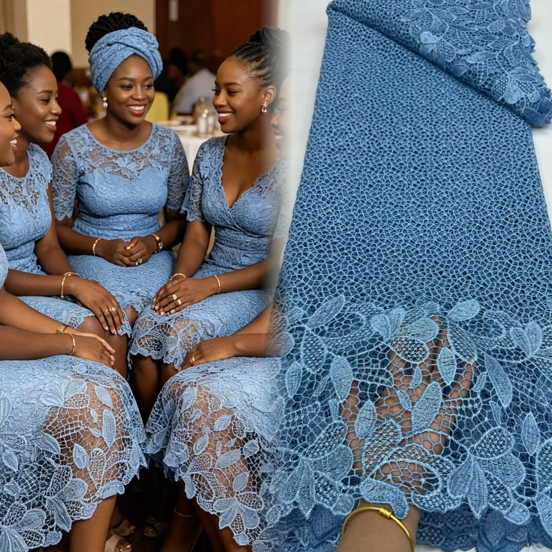 tela-de-encaje-africana-de-5-yardas-de-alta-calidad-2026-azul-cielo-tela-de-encaje-de-cordon-nigeriano-soluble-en-agua-encaje-guipur-para-coser