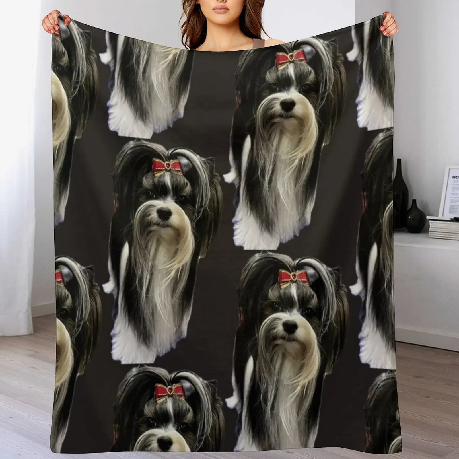 

Beautiful Biewer Terrier Throw Blanket Versatile Cozy Throw Blanket for All Occasions