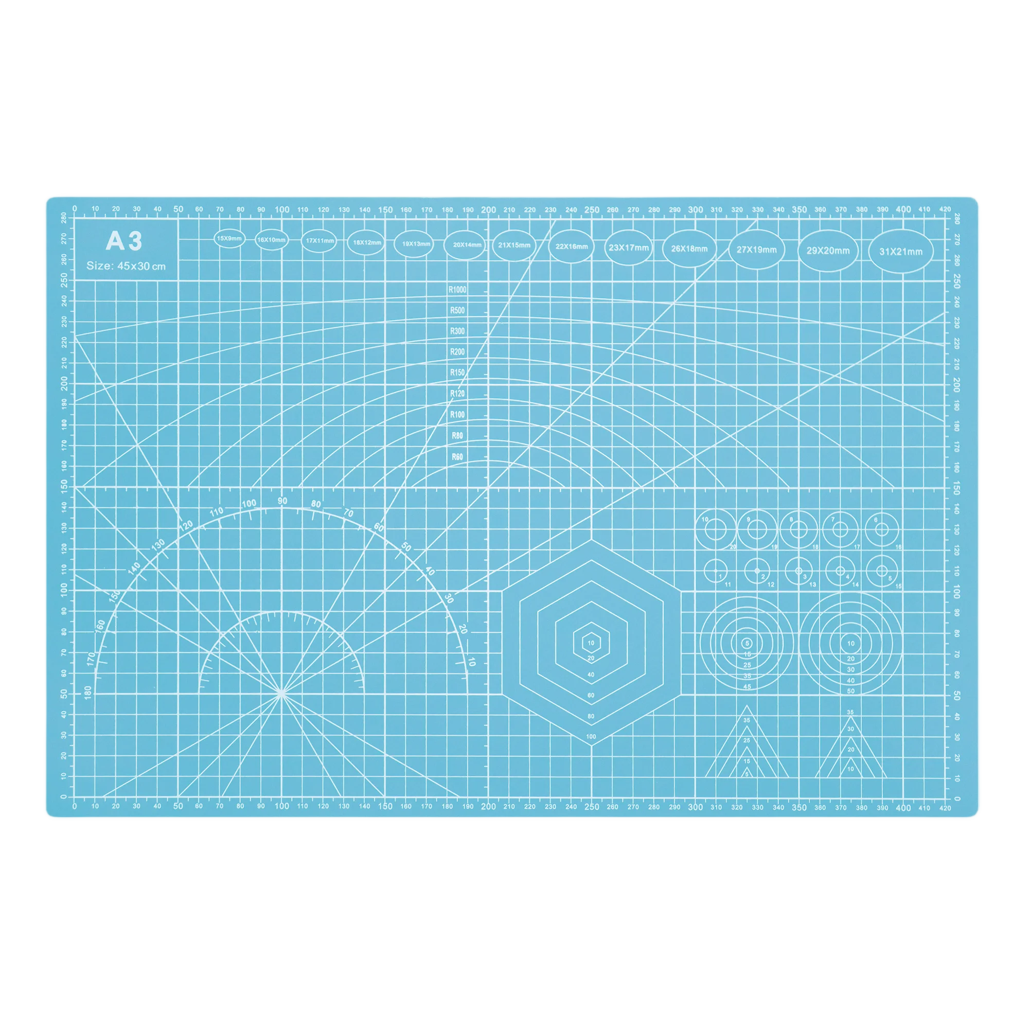 Tapete de costura autocurativo a3, tapete de corte de 9 polegadas x 6 polegadas, tábua de corte para artesanato de costura, tecido de hobby, projeto de scrapbooking de precisão