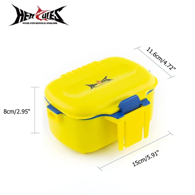 HERCULES Fishing Bait Box Constant Temperature Fishing Live Bait Container Waist Hanging Live Bait Storage Box with Belt N08