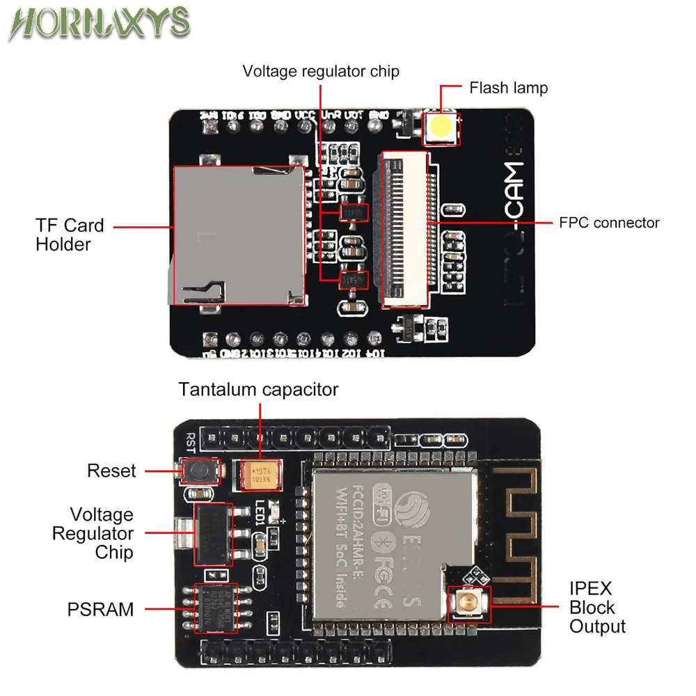 Scheda di sviluppo ESP32-CAM da 10/1 pezzi con fotocamera OV2640 Micro USB WiFi seriale a Bluetooth 5V CH340G Chip ESP32-CAM-MB