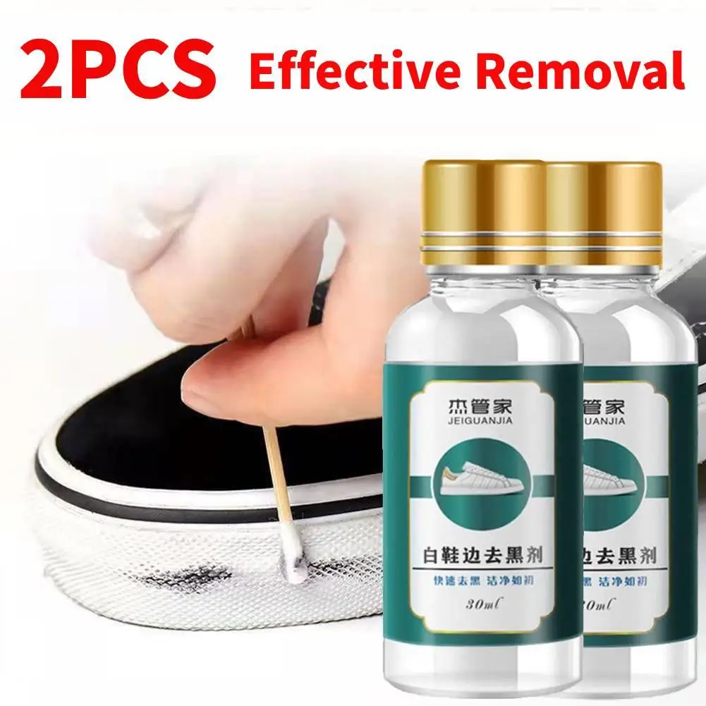 2PCS White Shoes Cleaner Shoe Edge Decontamination Cleaner Patent Leather Shoes Cleaner Whiten Care Edge Tool Scratch Remover