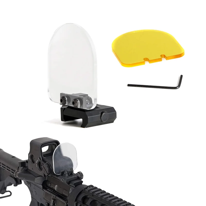 Lens Protector for Red Dot Sights,With 2 Glasses, Transparent Round Foldable Cover Holographic Scope Sight,Toy Gun Accessories