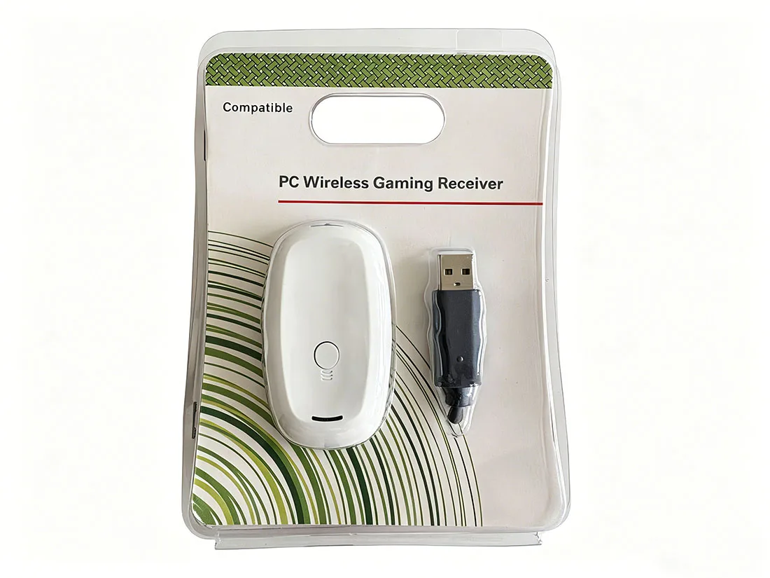 

White USB Receiver Adapter For Xbox 360 Wireless Gamepad Transmitter Support PC Win7/8/10 Xbox360 Controller Accessories Gaming