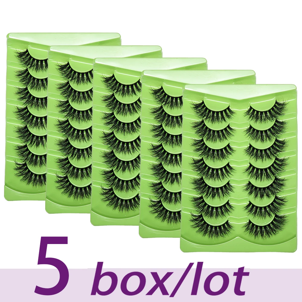 21 زوجًا/35 زوجًا من الرموش الصناعية ذات المظهر الطبيعي رموش اصطناعية على شكل عين القطة رموش صناعية بشريط منفوش، للاستخدام في المنزل