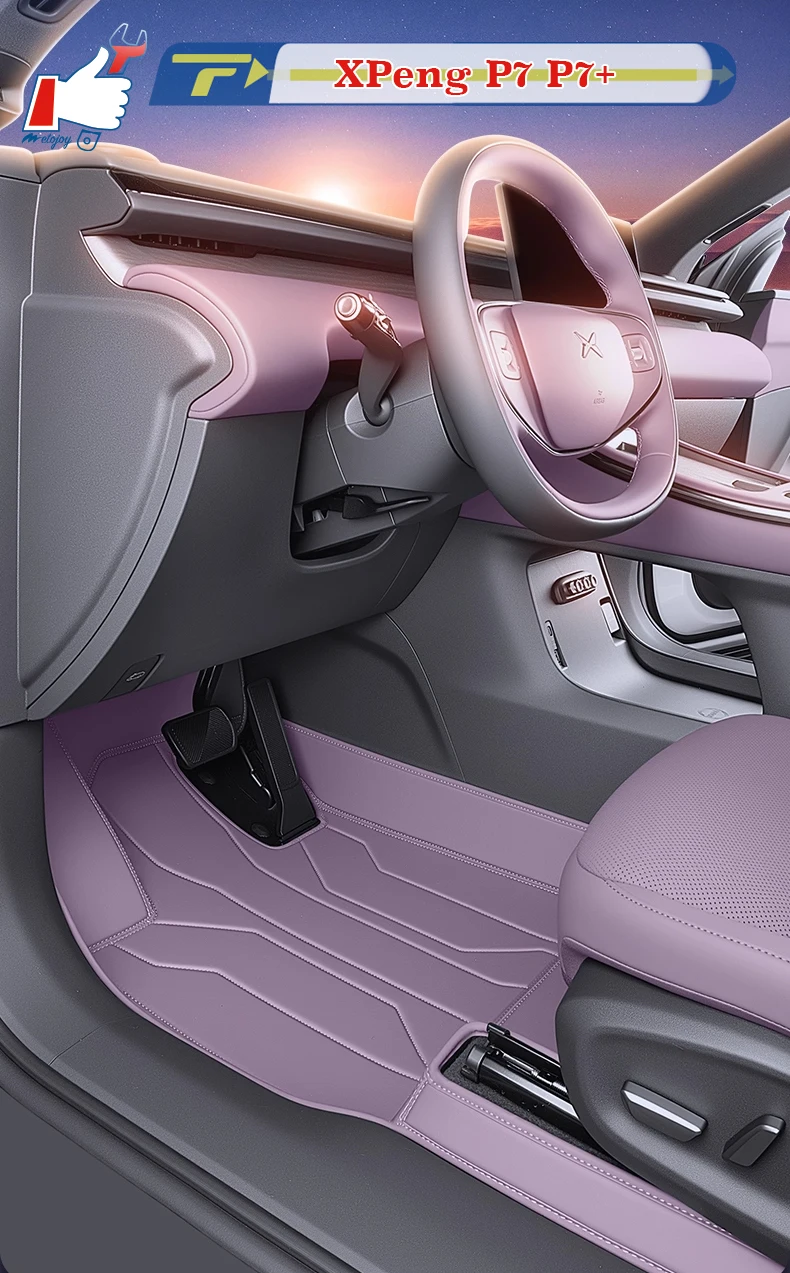 

Left-hand Drive Car Floor Mat For XPeng P7 P7+ 2026 Full-Surrounded Foot Mat Mat Floor Liner Floor Carpet Water-proof Mat