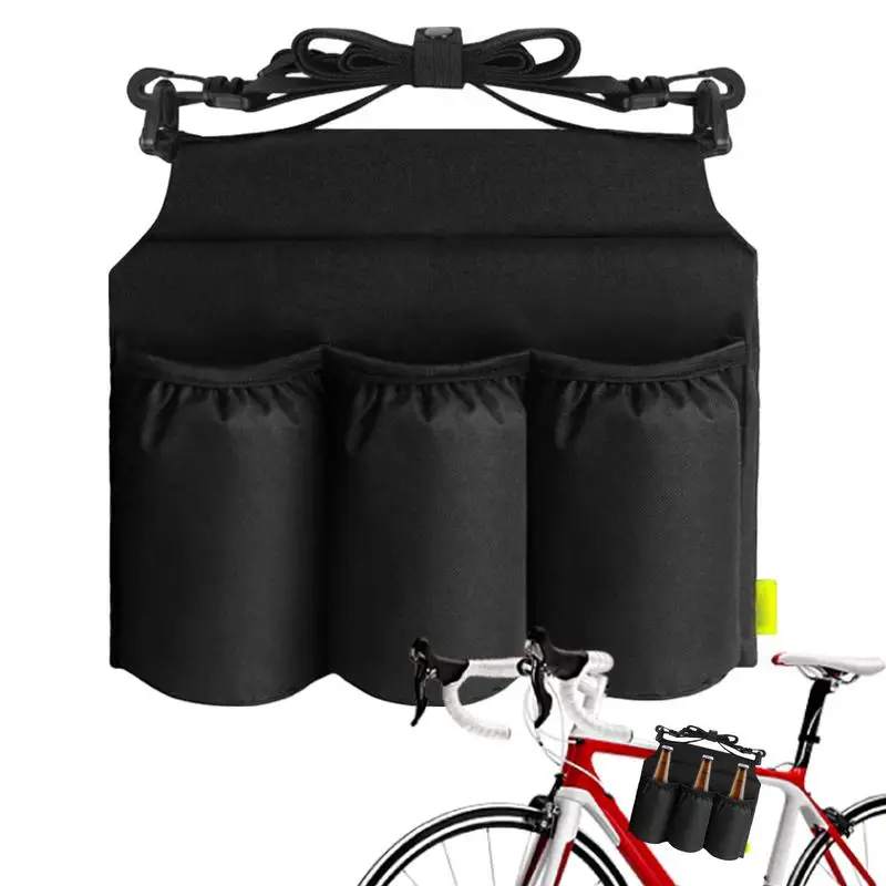 Bicycle Bags Front Beam Bags Cycling Saddlebags Bike Tube Bags 3 In1 Bilateral Waterproof Large Capacity Bags Cycling Equipment