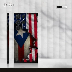 Colorful Decal Skin for Samsung S24 S23 S25 Ultra Back Screen Protector Film Full Cover Wrap S22+ Anti-scratch Durable Sticker