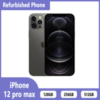 Refurbished phone APPLE iPhone 12 pro max 128GO 256GO 512go unlock smartphone inches, six cores, i0S A14.6GBRAM,12MP