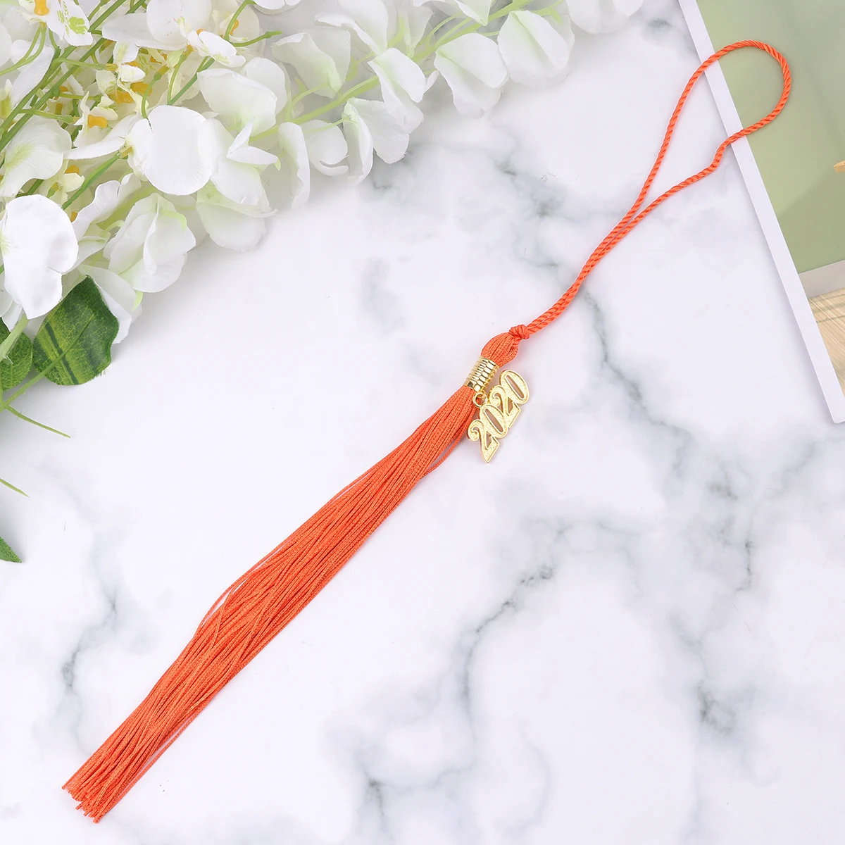 

6pcs 2021 Graduation Tassel Doctor Cap Decor Academic Honor Tassel Keychain Bookmark Decoration Party Souvenir Black