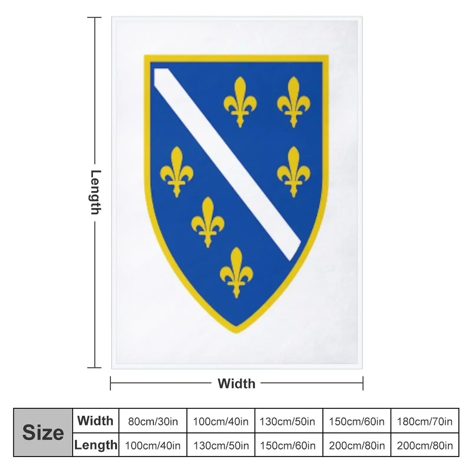Bosna Trend Bosnia Throw Blanket couch cozy soft plush fuzzy picnic outdoor blanket
