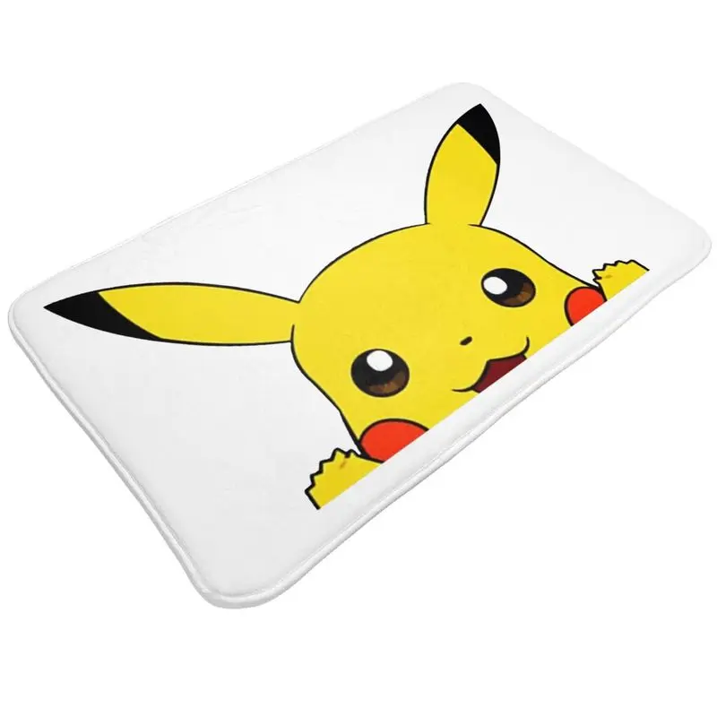 Custom Personalized Cartoon Animation Pokemon Pikachu Doormat Mat Anti-Slip Bath Kitchen Garage Rug Carpet 40*60cm