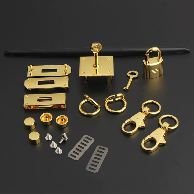 1-5-セット-25-20-ミリメートル新到着製品ゴールドクローム-diy-ショルダーバッグ財布アクセサリー用ミニロックのセット