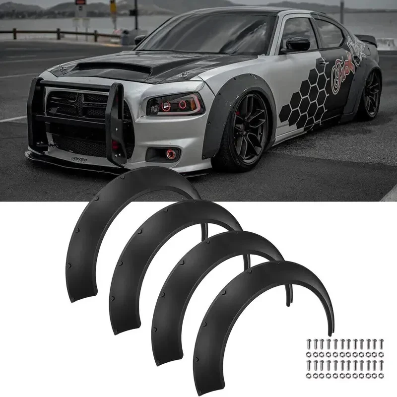 Wide Body Kit Wheel Arch Fender Flares Mudguard Protector Exterior Auto Accessories For Charger R/T SXT SRT 2012-2022