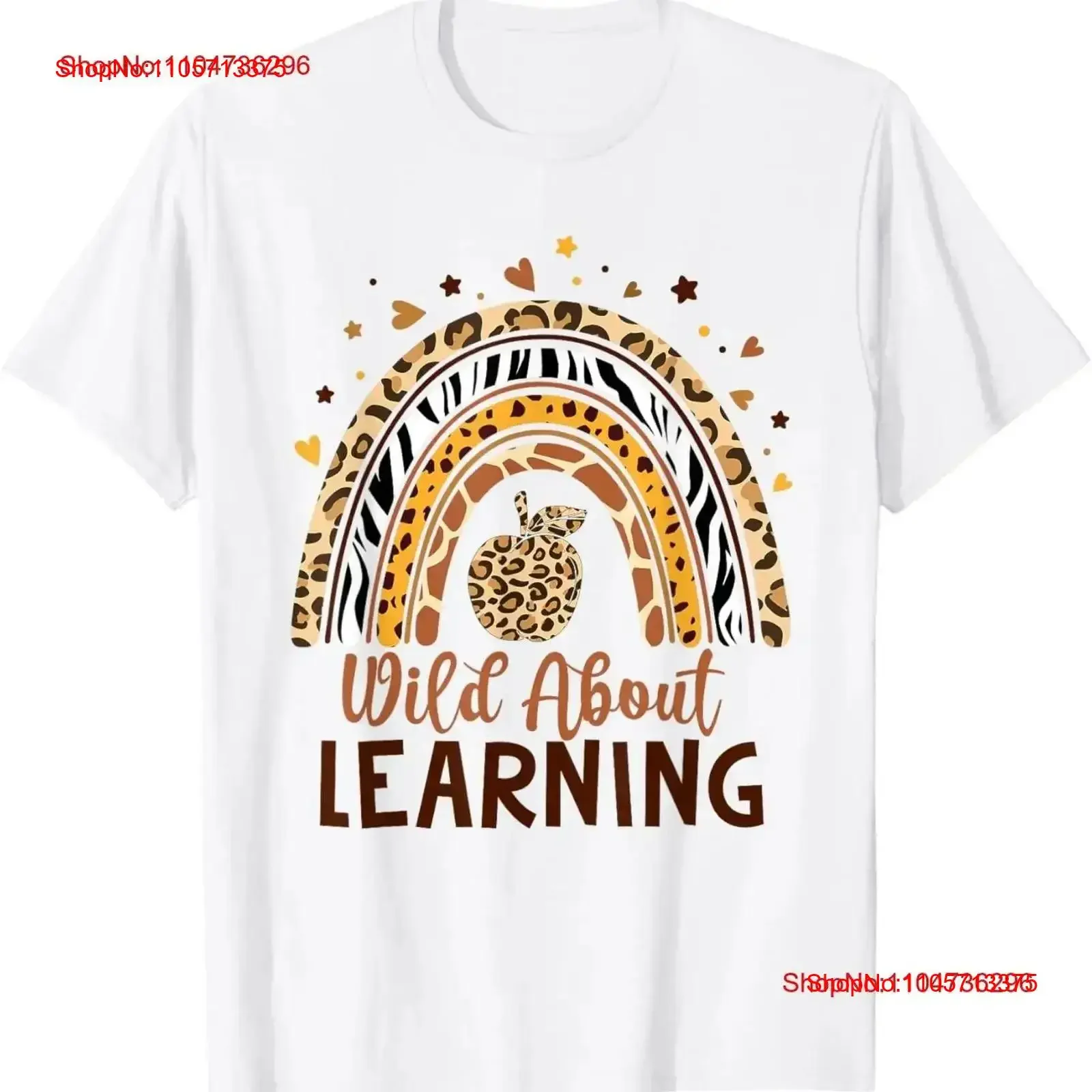 Wild About Learning Teacher Back to School Teaching T Shirt vintage Washed graphic Versatile Stretched Casual Stylish vintage