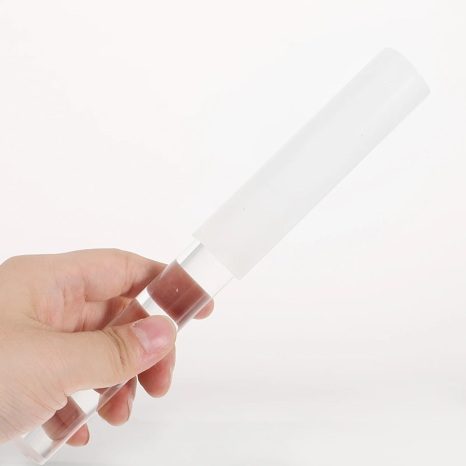 

Acrylic Crystal Stick 8 5cm White Circle Singing Bowl Mallet Rubber Ring Sound Bowl Strikers Instrument Accessories Yoga