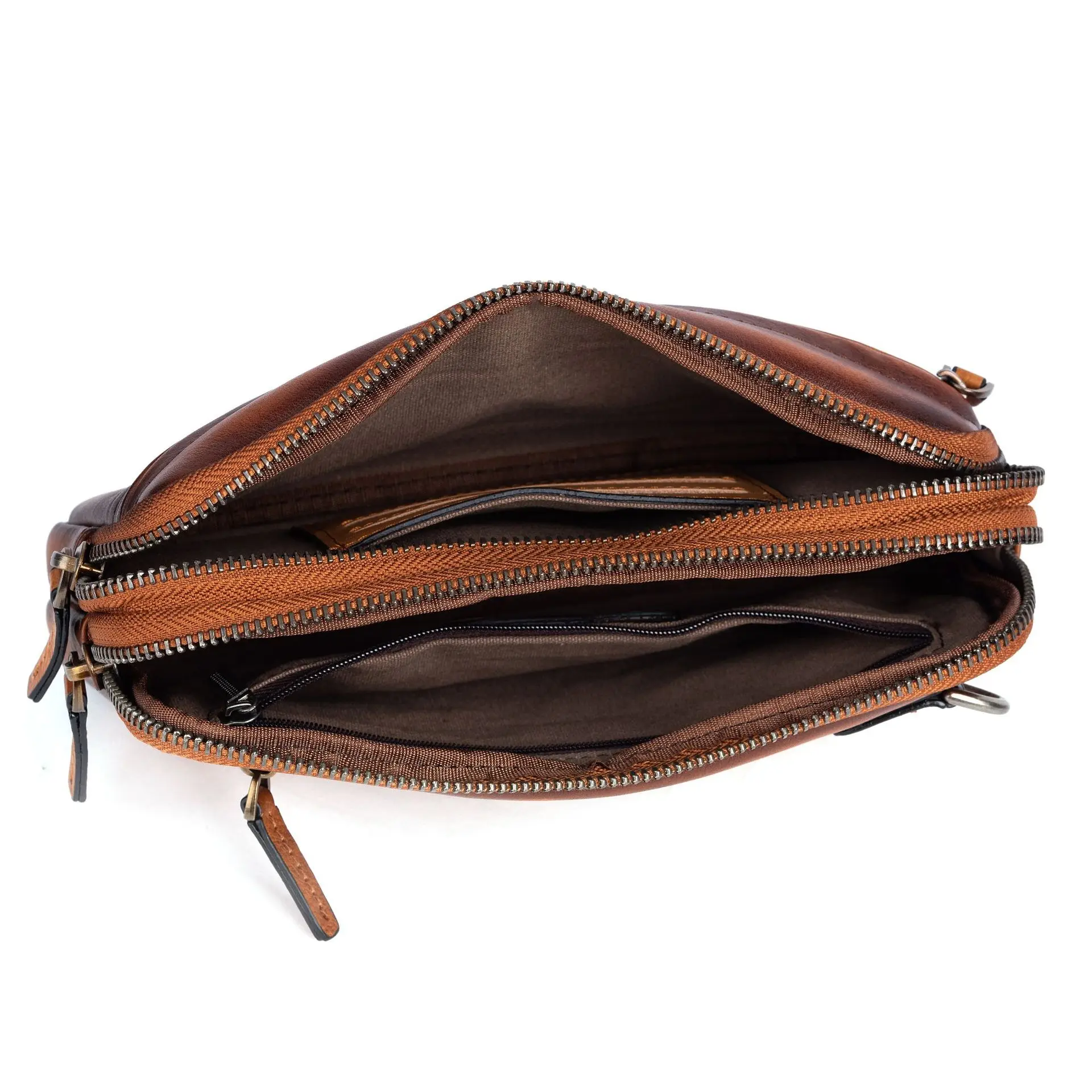 Pochette da uomo in pelle portafogli da uomo con doppia cerniera di grande capacità borsa porta carte tascabile per cellulare borsa lunga borse per soldi