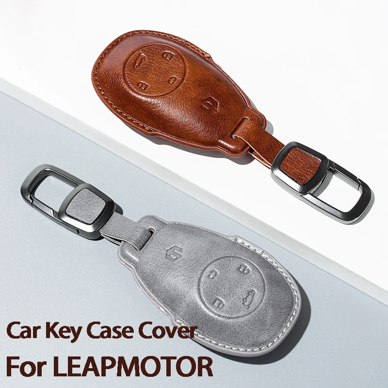 

Car Key Case Cover Shell For Leapmotor Leap C11 T03 S01 2021 2022 2023 Key Protector Fob Keychain