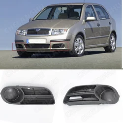 Left Side For Skoda Fabia MK1 Facelift 2005 2006 2007 2008 Car-Styling Fog Light Fog Lamp Grille Cover Without Fog Lamp Hole