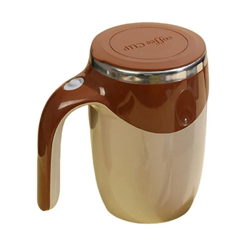 オフィス旅行用の自動攪拌マグステンレス鋼充電式回転磁気コーヒーミキシングカップ