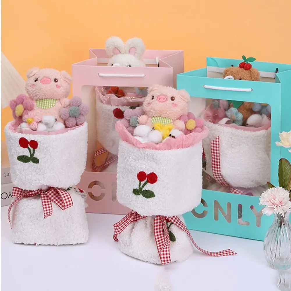 

Birthday Gift Pig Flower Bouquet Flower Bouquet Plush Toys Rabbit Flower Bouquet Bear Plush Doll Bouquet Flower Bouquet Gift