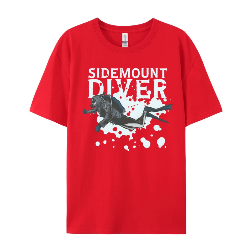 Protect The Ocean Diver Person T-Shirt Diving In The Ocean Casual Summer Tops Shirt For Men Retro Cosie Sweatshirts Top Quality