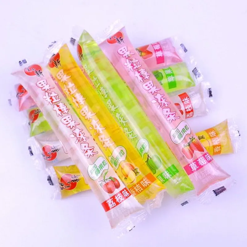 VFFS Fully Automatic Liquid Bag Filling Sealing Packaging Juice Water Ice Popsicle Stick Jelly Bar Strip Lolly Packing Machine