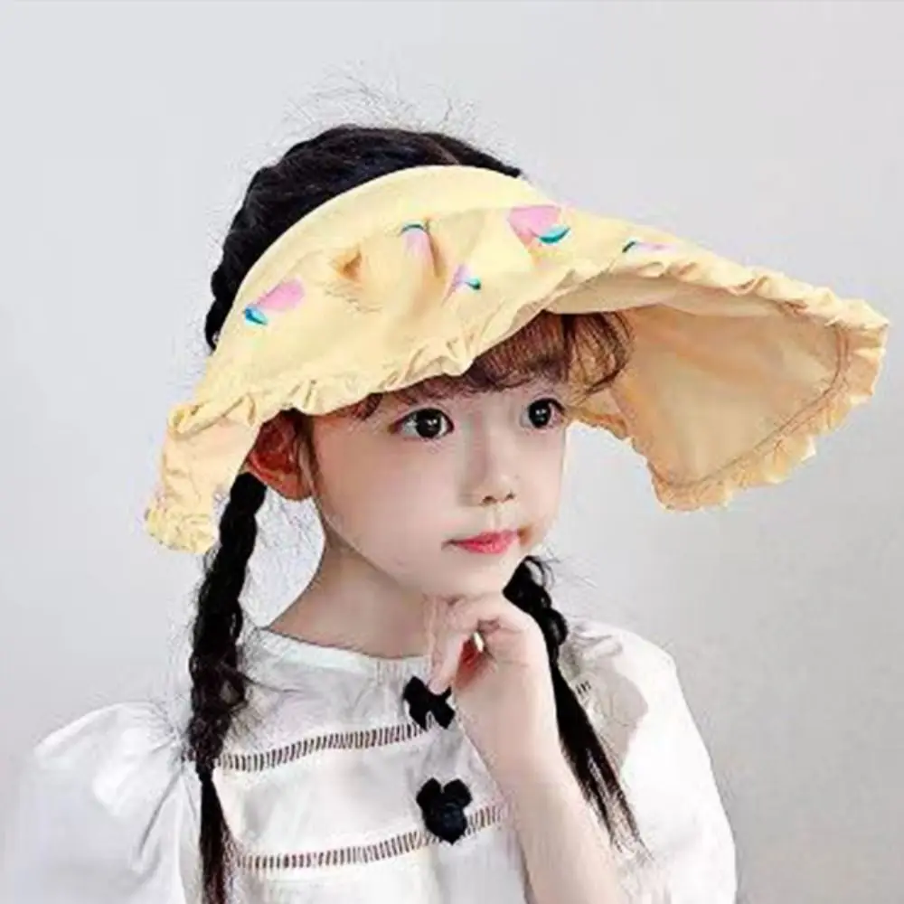 Hat Headband Gorras Outdoor Visor Caps Anti-UV Sun Hat Korean Style Cap Cartoon Shading Hat Children Sun Hats Empty Top Hat