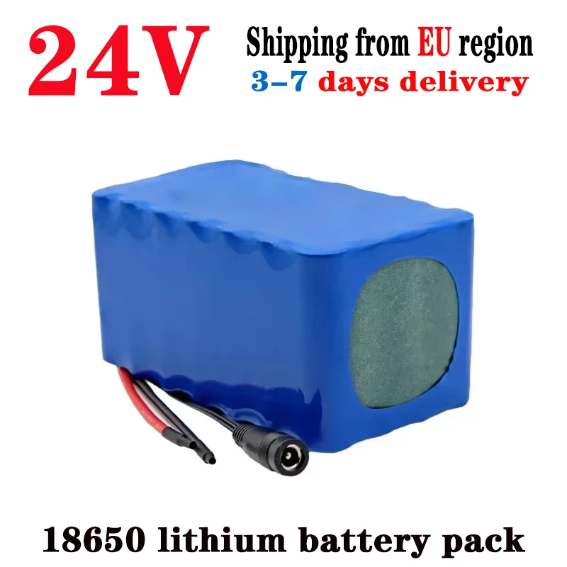 Neuer 40Ah 7S5P 18650 Lithium-Akku 24V BMS 500W 29,4V 40000mAh für Rollstuhl Elektrofahrzeug Plus + 29,4V 2A Ladegerät