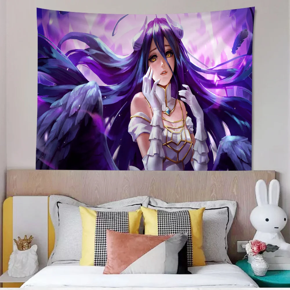 A-Albedo O-Overlord Cartoon Tapestry Wall Hanging Decoration Household Home Decor