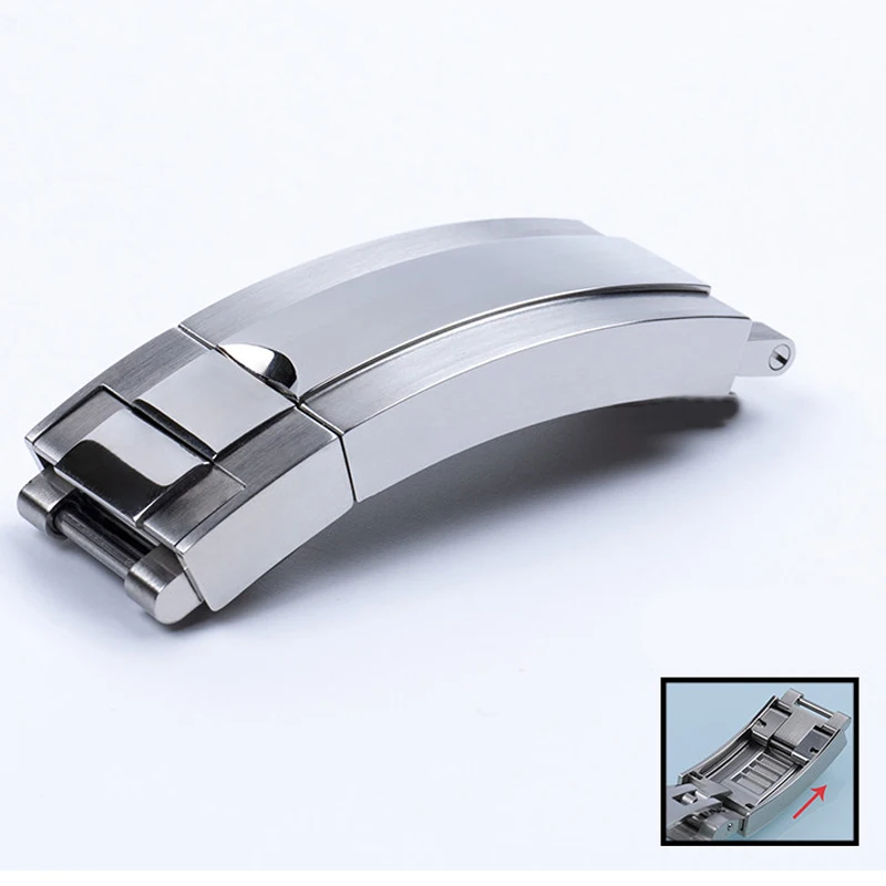 

Luxury Sliding Buckle for Rolex Daytona Water Ghost Stainless Steel Adjusted Buckles Watch Band Clasp Metal Button 16*9mm