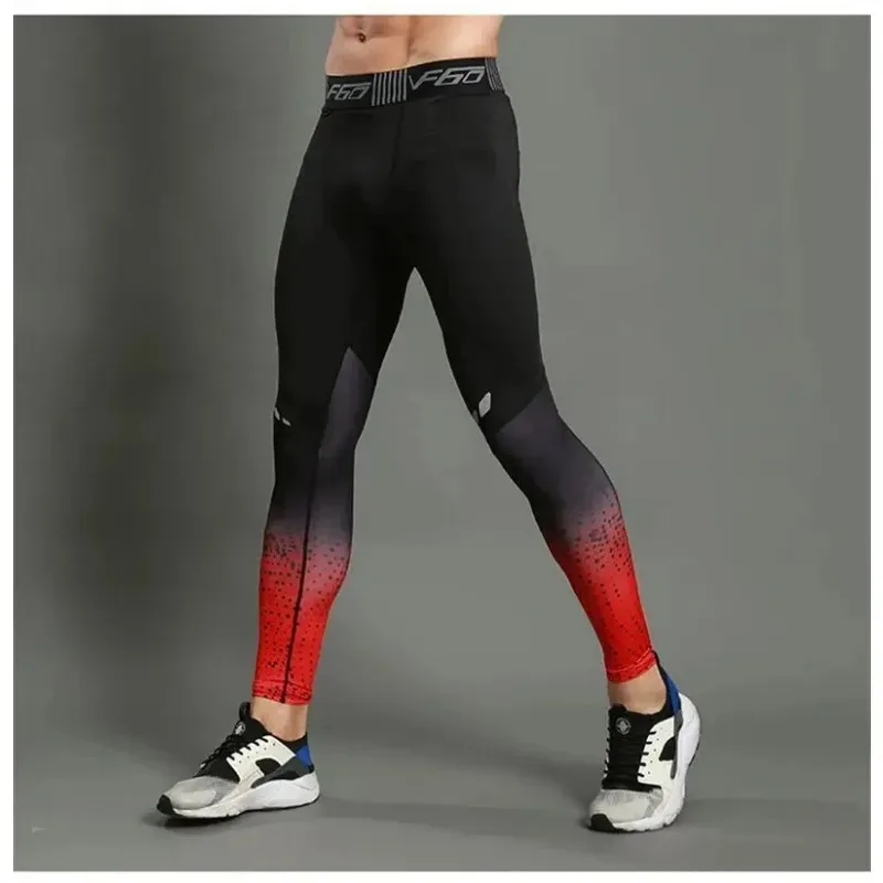 

Мужские компрессионные брюки, мужские леггинсы для тренировок в тренажерном зале, узкие леггинсы для бодибилдинга, спортивные брюки, мужские колготки для бега