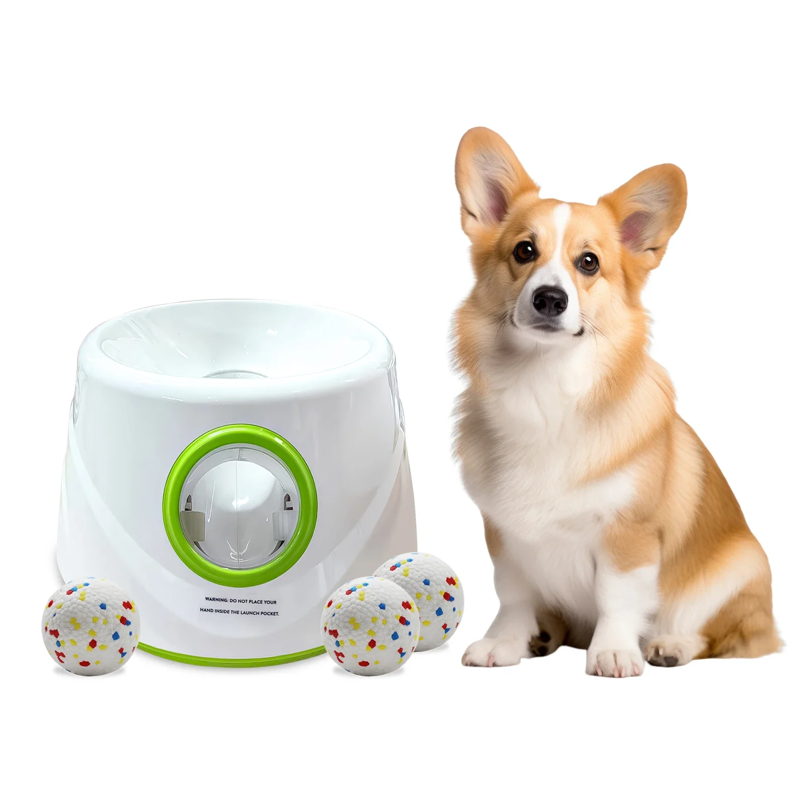 Factory Wholesale Price Dog Toys ETPU Ball Thrower  Pet Dog Self Fetch Accessories Automatic Ball Launcher  for Dog 6/10/14M